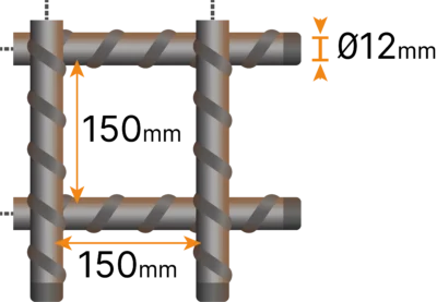 Armeringsnät 12150 Fingerskarv