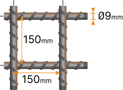 Armeringsnät 9150 Fingerskarv